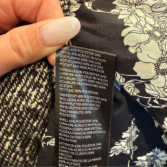 NWT Anthropologie "Femme" Bell Sleeve Wool Blend Peacoat - Women's XS - Picture 6 of 10